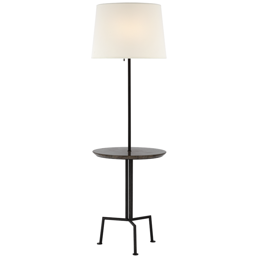 Talivin Large Tray Floor Lamp-Visual Comfort-VISUAL-KW 1900AI/GYM-L-Floor Lamps-1-France and Son