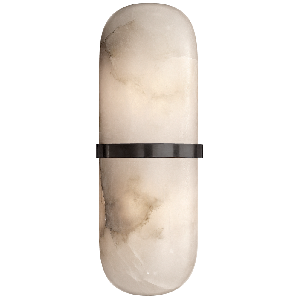 Margarett Pill Form Sconce-Visual Comfort-VISUAL-KW 2012BZ-ALB-Wall LightingBronze-2-France and Son