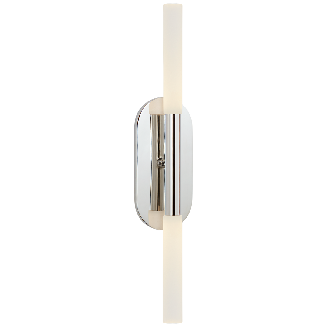 Rosalinda Medium Vanity Sconce-Visual Comfort-VISUAL-KW 2282PN-EC-Bathroom LightingPolished Nickel-Etched Crystal-5-France and Son