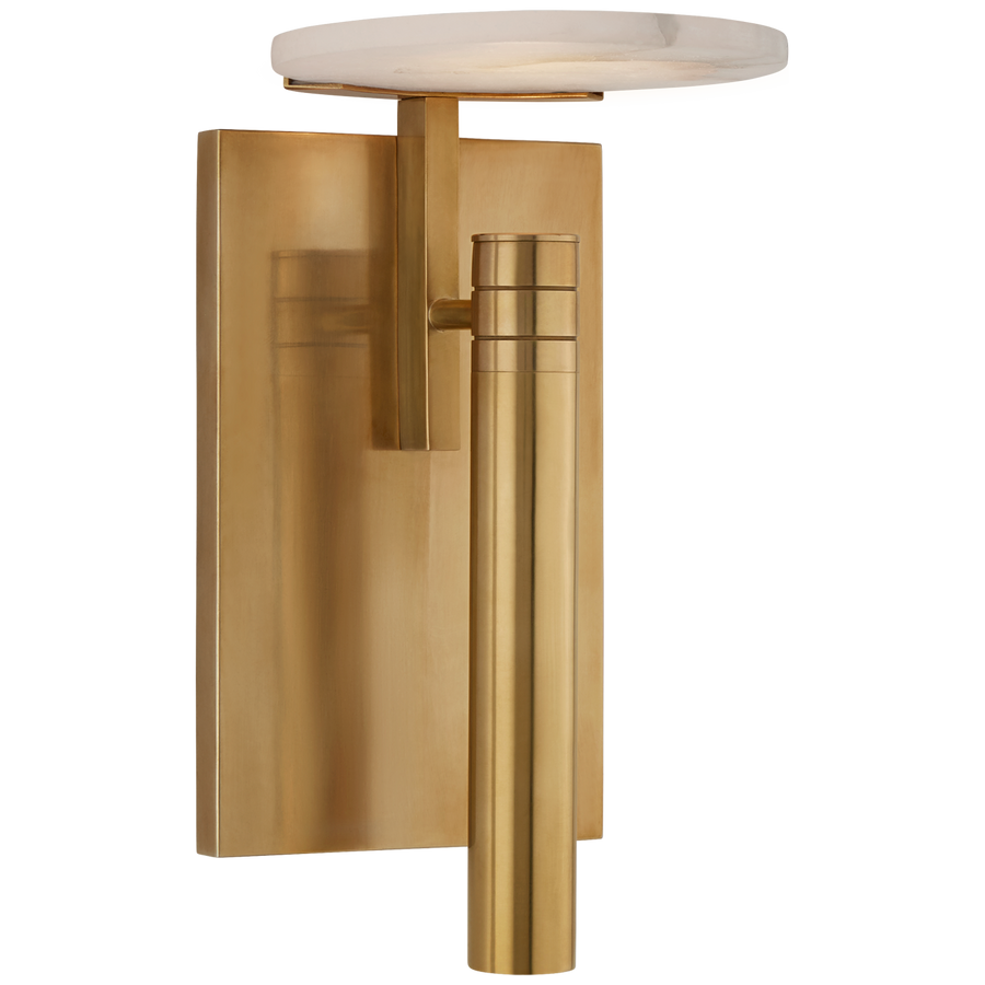 Margarett Floating Disc Sconce-Visual Comfort-VISUAL-KW 2610AB-ALB-Wall LightingAntique-Burnished Brass-1-France and Son