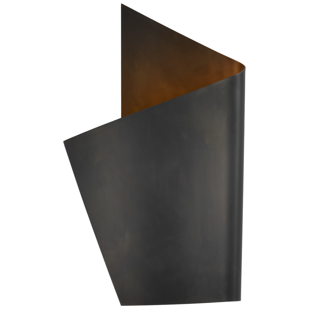Pilla Left Wrapped Sconce-Visual Comfort-VISUAL-KW 2632BZ-Wall LightingBronze-3-France and Son