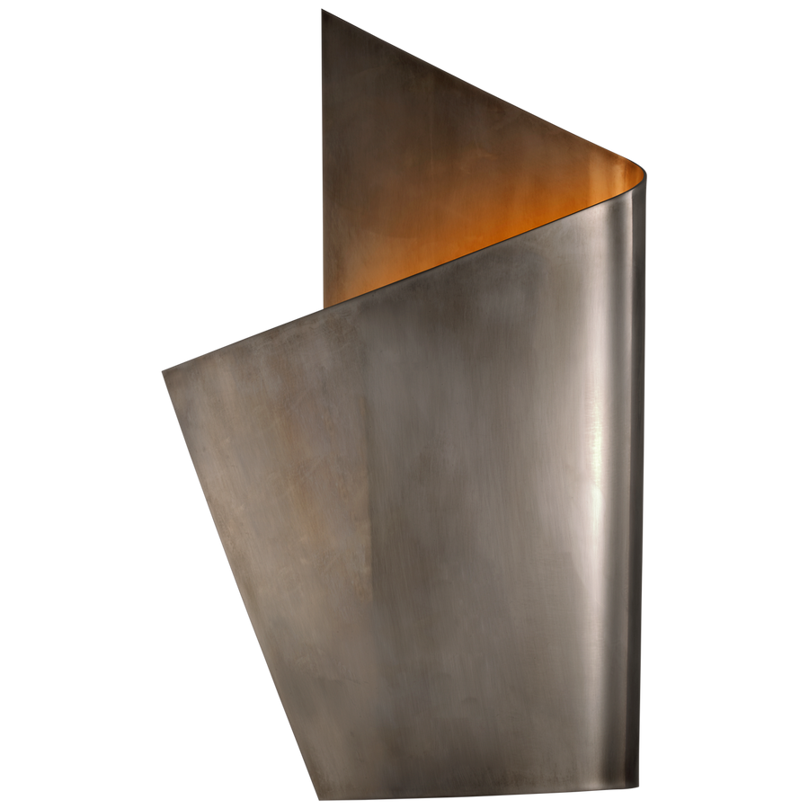 Pilla Left Wrapped Sconce-Visual Comfort-VISUAL-KW 2632PWT-Wall LightingPewter-1-France and Son