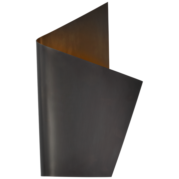 Pilla Right Wrapped Sconce-Visual Comfort-VISUAL- KW 2633BZ-Wall LightingBronze-3-France and Son