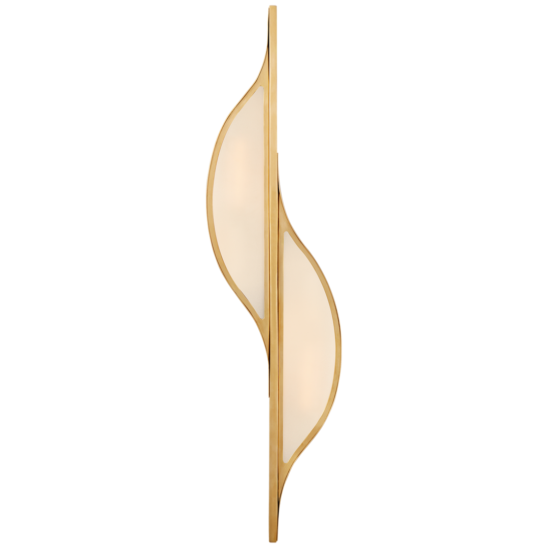 Archie Sconce-Visual Comfort-VISUAL-KW 2705AB-FG-Wall LightingCurve-Large-Antique- Burnished Brass-7-France and Son