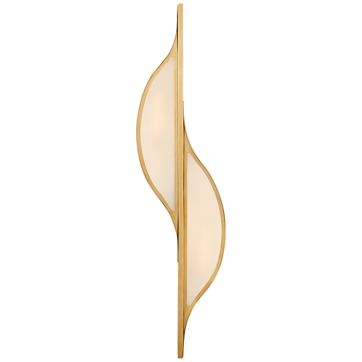 Archie Sconce-Visual Comfort-VISUAL-KW 2705AB-FG-Wall LightingCurve-Large-Antique- Burnished Brass-7-France and Son