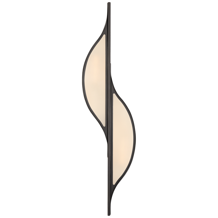 Archie Sconce-Visual Comfort-VISUAL-KW 2705BZ-FG-Wall LightingCurve-Large-Bronze-8-France and Son