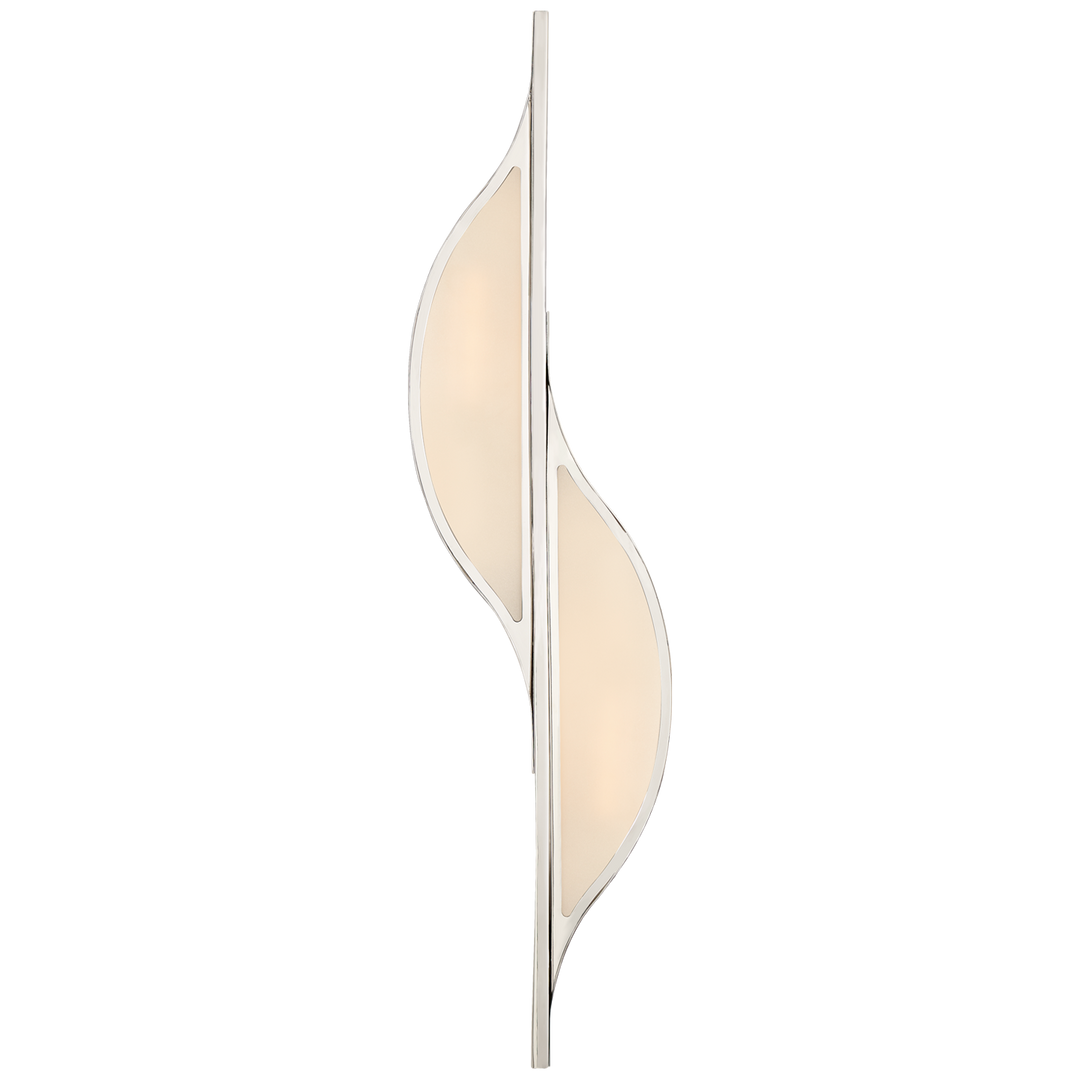 Archie Sconce-Visual Comfort-VISUAL-KW 2705PN-FG-Wall LightingCurve-Large-Polished Nickel-9-France and Son