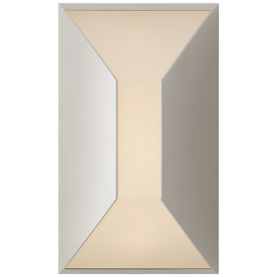 Star Small Sconce-Visual Comfort-VISUAL- KW 2720PN-FG-Wall LightingPolished Nickel with Frosted Glass-1-France and Son