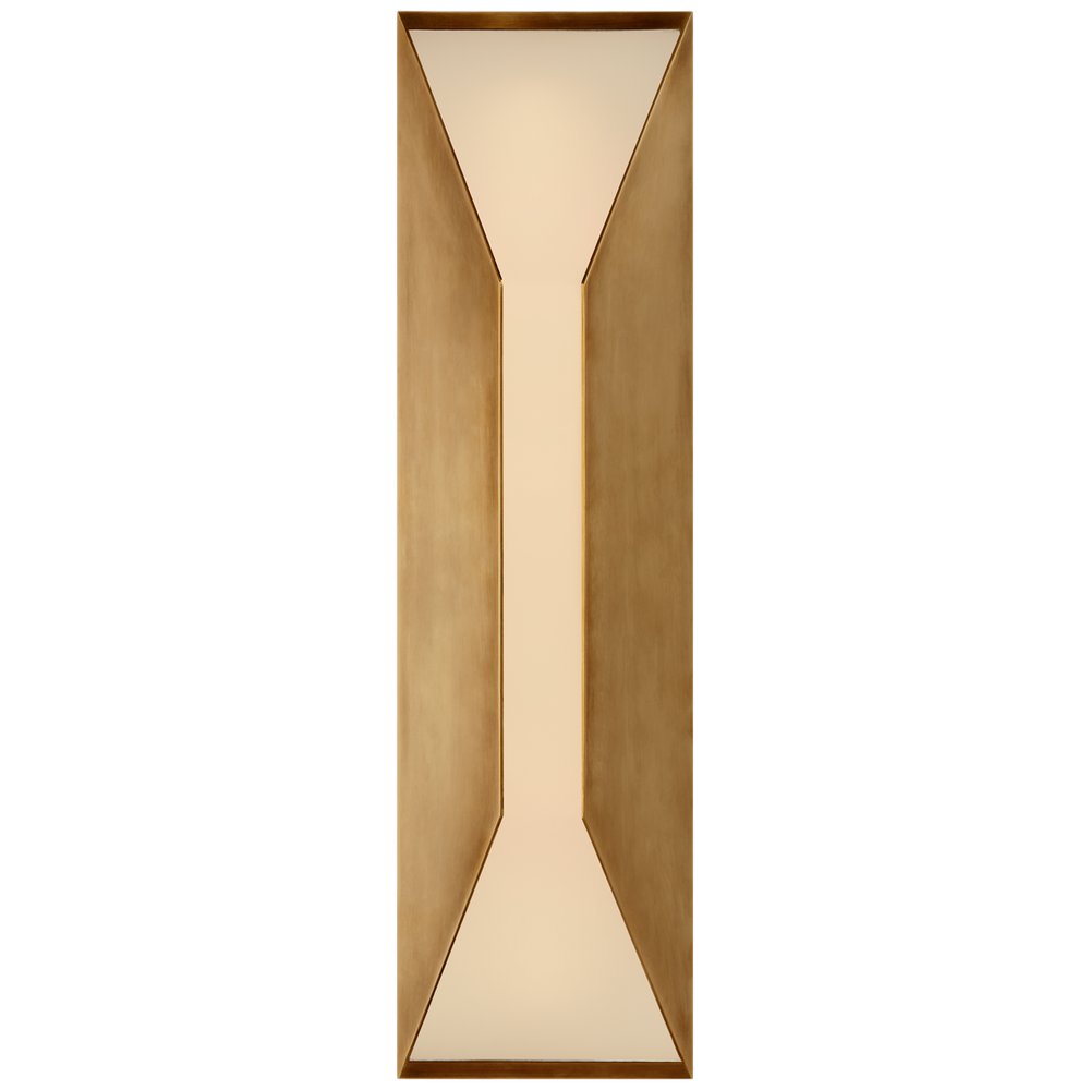 Star Medium Sconce with Frosted Glass-Visual Comfort-VISUAL-KW 2721AB-FG-Wall LightingAntique-Burnished Brass with Frosted Glass-2-France and Son
