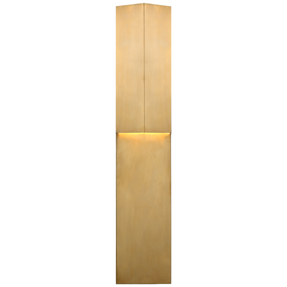 Rosalinda 24" Folded Sconce-Visual Comfort-VISUAL-KW 2782AB-Wall LightingAntique-Burnished Brass-2-France and Son