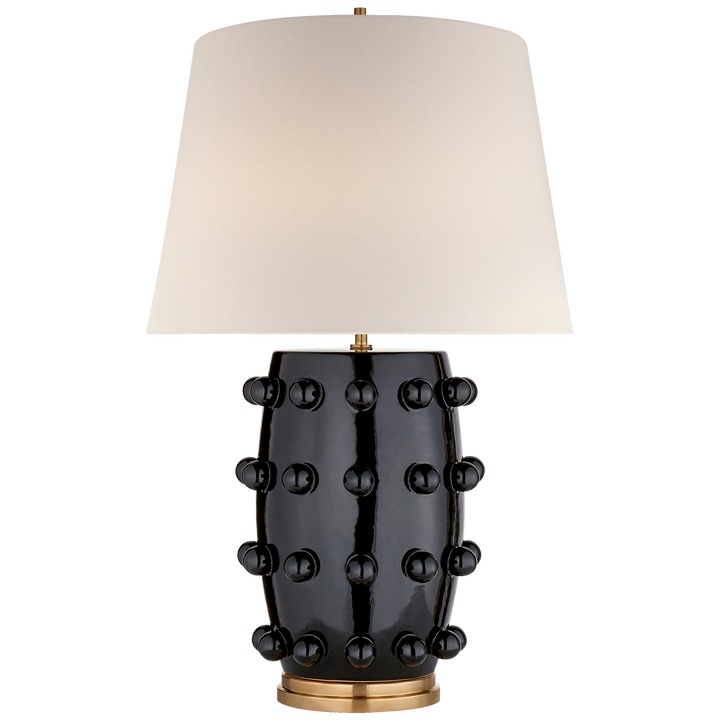 Lorry Table Lamp-Visual Comfort-VISUAL-KW 3031BLK-L-Table LampsMedium-Black Porcelain-1-France and Son