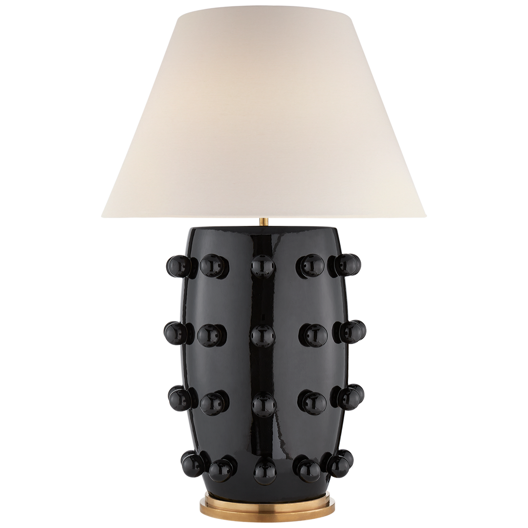Lorry Table Lamp-Visual Comfort-VISUAL-KW 3032BLK-L-Table LampsLarge-Black Porcelain-4-France and Son