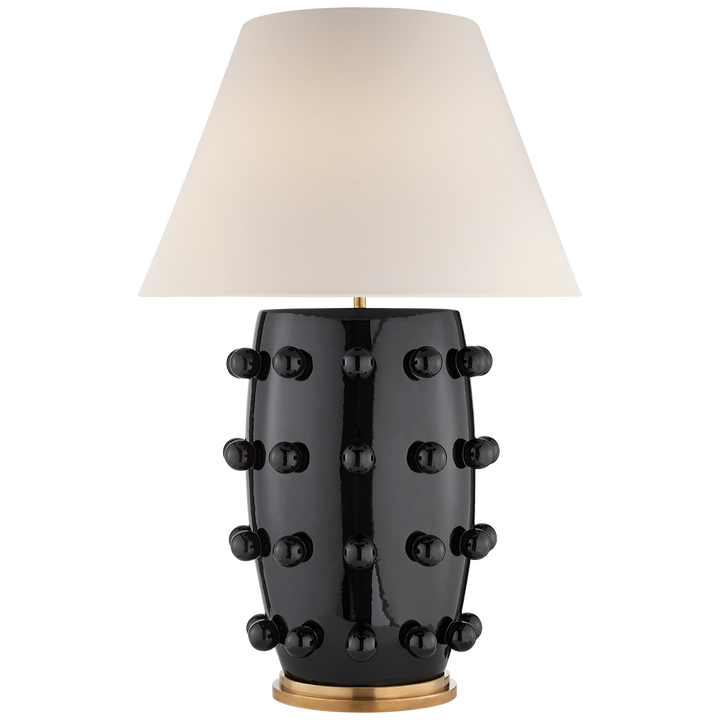 Lorry Table Lamp-Visual Comfort-VISUAL-KW 3032BLK-L-Table LampsLarge-Black Porcelain-4-France and Son