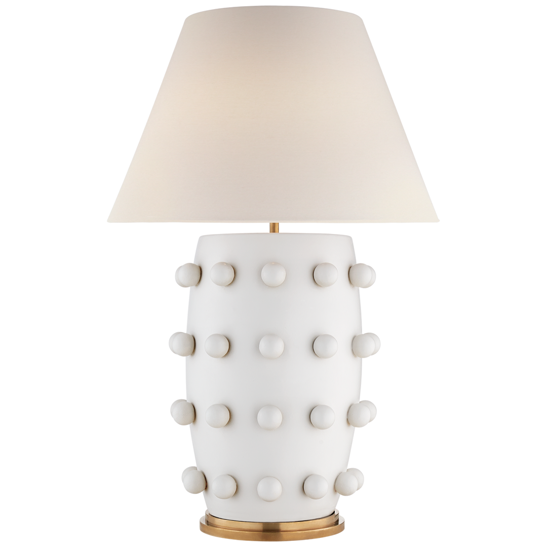 Lorry Table Lamp-Visual Comfort-VISUAL-KW 3032PW-L-Table LampsLarge-Plaster White-5-France and Son
