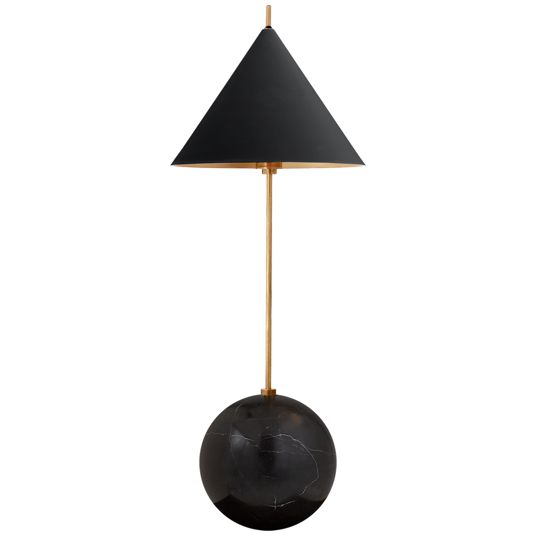 Climbi Orb Base Desk Lamp-Visual Comfort-VISUAL-KW 3118AB/BLK-Table LampsBlack-1-France and Son