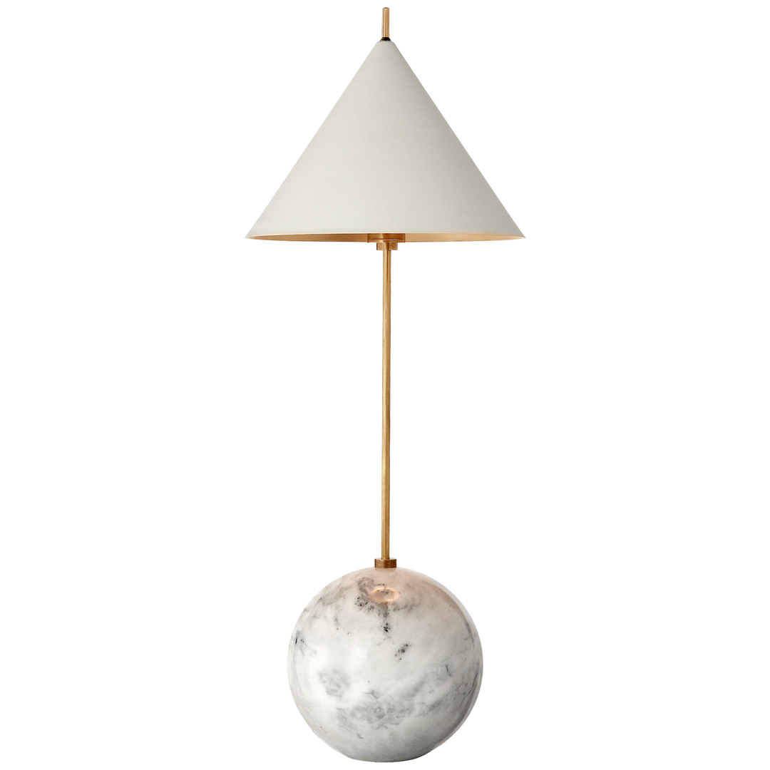 Climbi Orb Base Desk Lamp-Visual Comfort-VISUAL-KW 3118AB/WHT-Table LampsAntique-White-2-France and Son