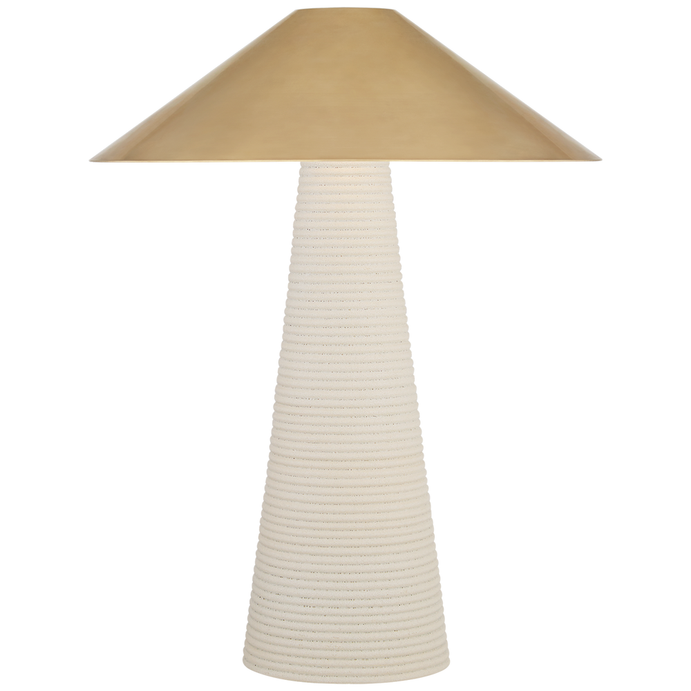 Melinda Table Lamp-Visual Comfort-VISUAL-KW 3660PRW-AB-Table LampsSmall-Porous White Porcelain-2-France and Son