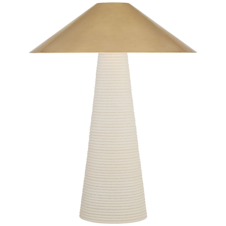 Melinda Table Lamp-Visual Comfort-VISUAL-KW 3660PRW-AB-Table LampsSmall-Porous White Porcelain-2-France and Son