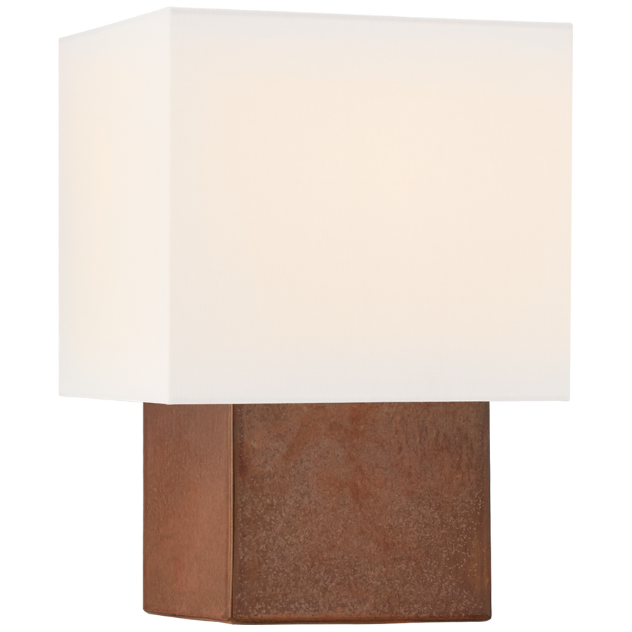 Parial Square Table Lamp-Visual Comfort-VISUAL-KW 3675ACO-L-Table LampsPetite-Autumn Copper-1-France and Son
