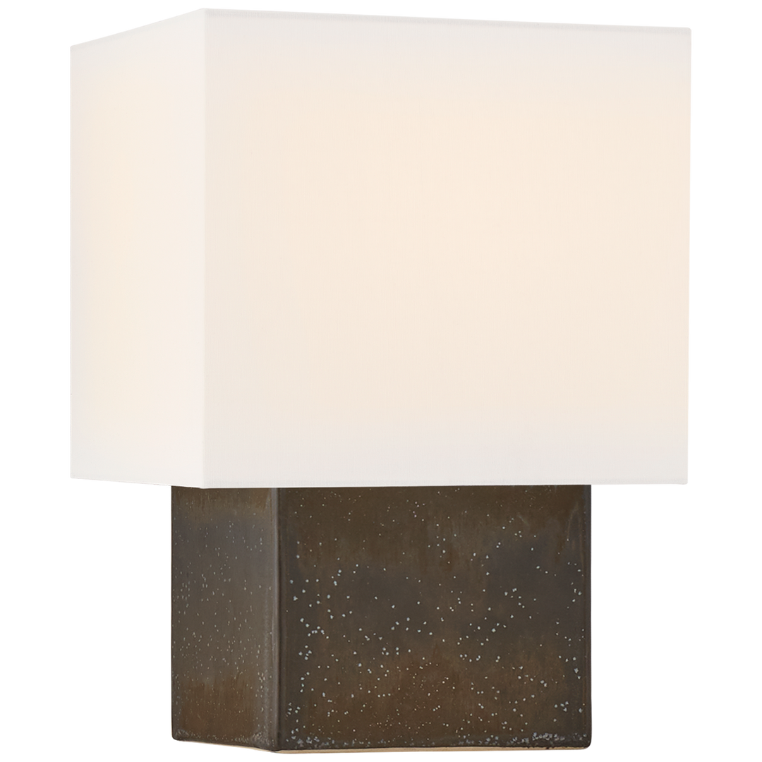 Parial Square Table Lamp-Visual Comfort-VISUAL-KW 3675SBM-L-Table LampsPetite-Stained Black Metallic-4-France and Son