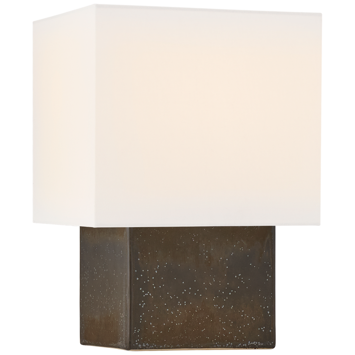 Parial Square Table Lamp-Visual Comfort-VISUAL-KW 3675SBM-L-Table LampsPetite-Stained Black Metallic-4-France and Son