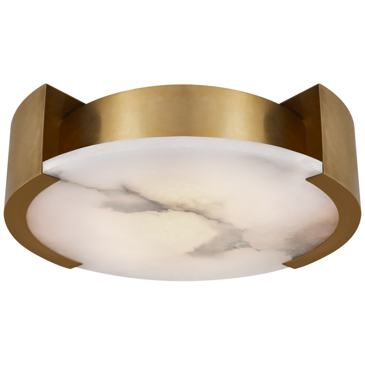 Margarett Flush Mount-Visual Comfort-VISUAL-KW 4013AB-Flush MountsLarge-Antique-Burnished Brass-4-France and Son