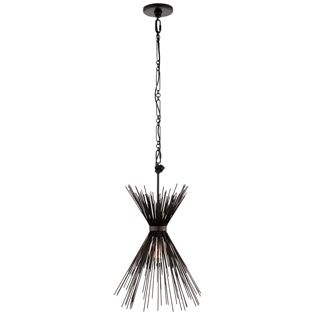 Silvester Small Chandelier-Visual Comfort-VISUAL-KW 5077AI-ChandeliersAged Iron-1-France and Son