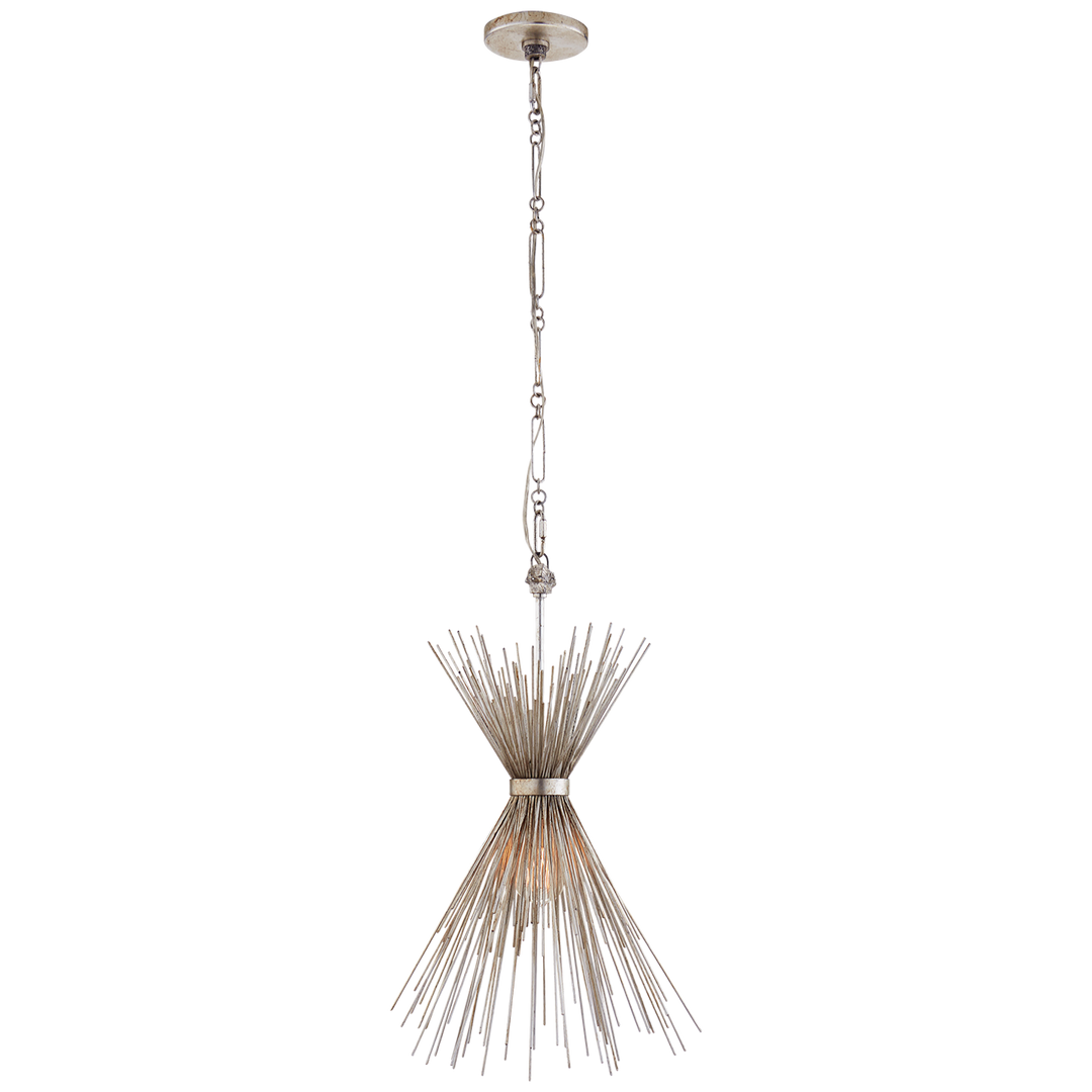 Silvester Small Chandelier-Visual Comfort-VISUAL-KW 5077BSL-ChandeliersBurnished Silver Leaf-2-France and Son