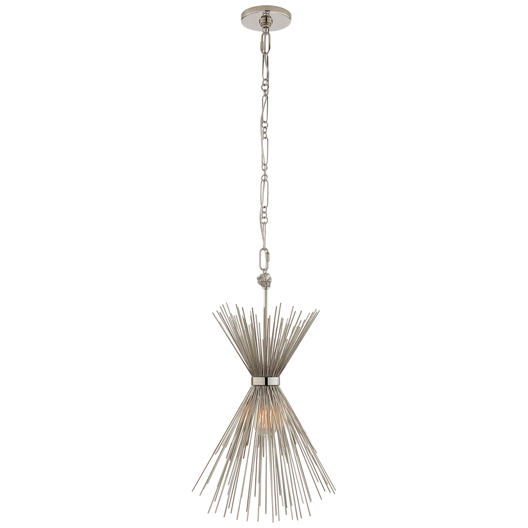 Silvester Small Chandelier-Visual Comfort-VISUAL-KW 5077PN-ChandeliersPolished Nickel-4-France and Son