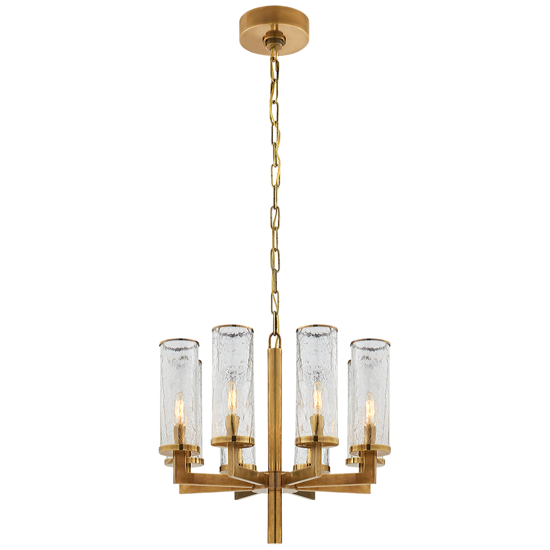 Lailly Chandelier-Visual Comfort-VISUAL-KW 5200AB-CRG-ChandeliersSingle Tier-Antique-Burnished Brass-1-France and Son