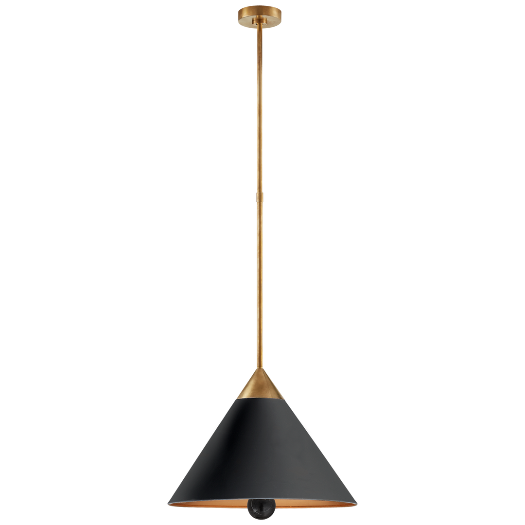 Climbi Pendant-Visual Comfort-VISUAL-KW 5509AB/BLK-FA-PendantsMedium-Black-3-France and Son