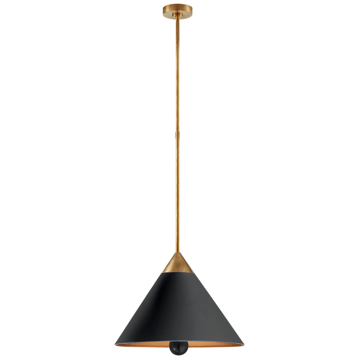 Climbi Pendant-Visual Comfort-VISUAL-KW 5509AB/BLK-FA-PendantsMedium-Black-3-France and Son