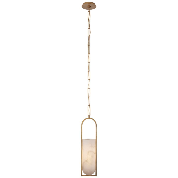 Margarett Small Elongated Pendant-Visual Comfort-VISUAL-KW 5512AB-ALB-PendantsAntique-Burnished Brass-1-France and Son