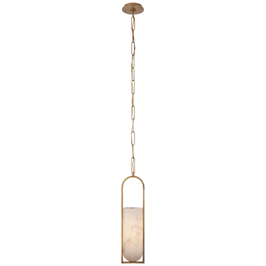 Margarett Small Elongated Pendant-Visual Comfort-VISUAL-KW 5512AB-ALB-PendantsAntique-Burnished Brass-1-France and Son