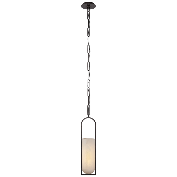 Margarett Small Elongated Pendant-Visual Comfort-VISUAL-KW 5512BZ-ALB-PendantsBronze-2-France and Son