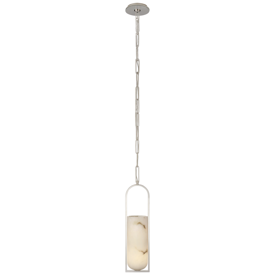 Margarett Small Elongated Pendant-Visual Comfort-VISUAL-KW 5512PN-ALB-PendantsPolished Nickel-3-France and Son