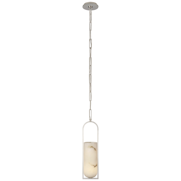 Margarett Small Elongated Pendant-Visual Comfort-VISUAL-KW 5512PN-ALB-PendantsPolished Nickel-3-France and Son