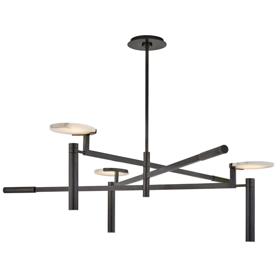 Margarett Large Floating Disc Chandelier-Visual Comfort-VISUAL-KW 5602BZ-ALB-ChandeliersBronze-2-France and Son