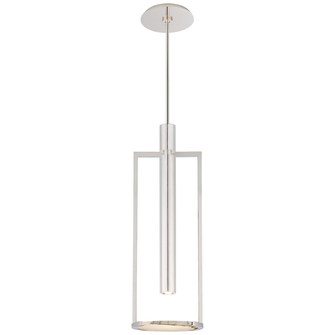 Margarett Floating Disc Pendant-Visual Comfort-VISUAL-KW 5612PN-ALB-PendantsMedium-Polished Nickel-6-France and Son