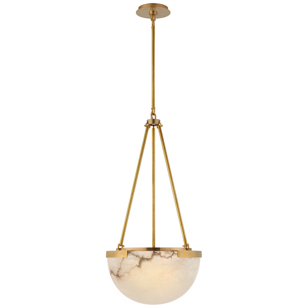 Margarett Small Pendant-Visual Comfort-VISUAL-KW 5618AB-ALB-PendantsAntique-Burnished Brass-1-France and Son