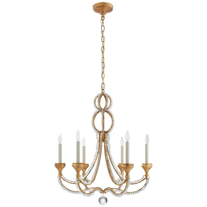 Melanie Chandelier-Visual Comfort-VISUAL-NW 5030VG-ChandeliersMedium-Venetian Gold-1-France and Son