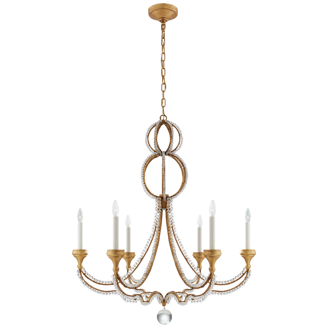 Melanie Chandelier-Visual Comfort-VISUAL-NW 5031VG-ChandeliersLarge-Venetian Gold-3-France and Son