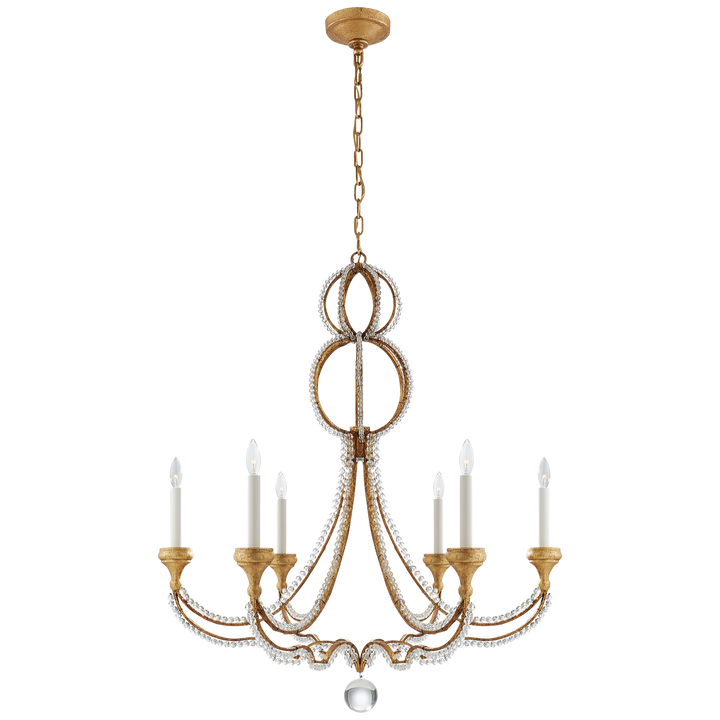 Melanie Chandelier-Visual Comfort-VISUAL-NW 5031VG-ChandeliersLarge-Venetian Gold-3-France and Son