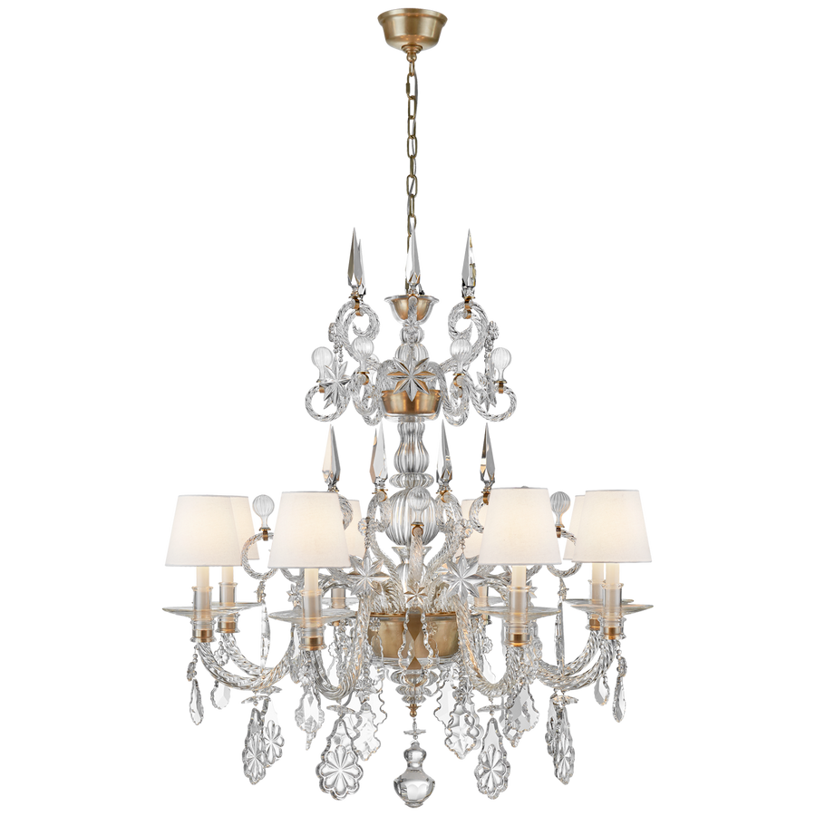 Alexis Large Chandelier-Visual Comfort-VISUAL-RL 5262CG-L-Chandeliers-1-France and Son