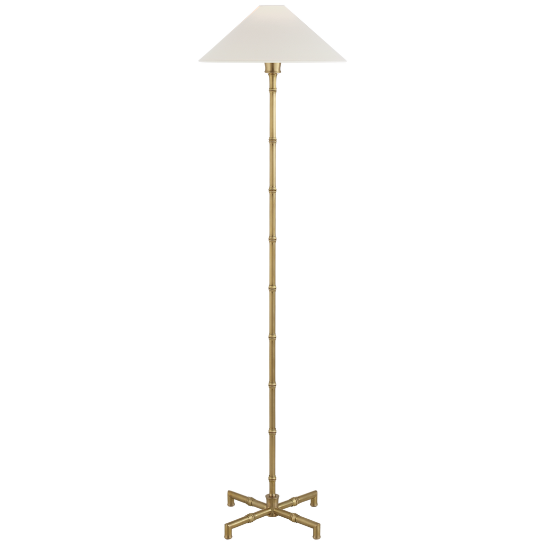 George Floor Lamp-Visual Comfort-VISUAL-S 1177HAB-L-Floor LampsHand-Rubbed Antique Brass-2-France and Son