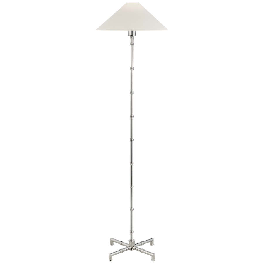 George Floor Lamp-Visual Comfort-VISUAL-S 1177PN-L-Floor LampsPolished Nickel-1-France and Son