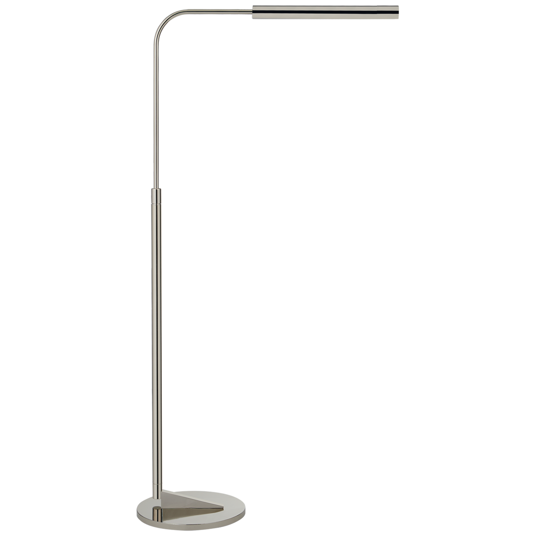 Aul Adjustable Floor Lamp-Visual Comfort-VISUAL-S 1350PN-Floor LampsPolished Nickel-1-France and Son