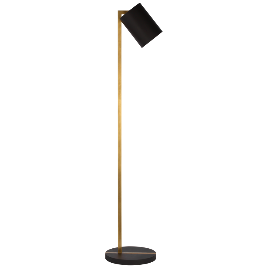Ammy Pivoting Floor Lamp-Visual Comfort-VISUAL-S 1505BLK/HAB-Floor Lamps-1-France and Son