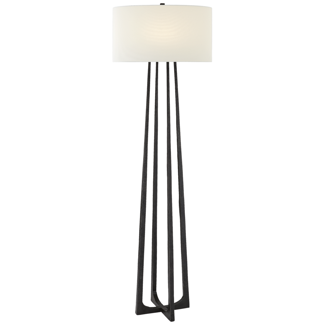 Scarlett Large Hand-Forged Floor Lamp-Visual Comfort-VISUAL-S 1513AI-L-Floor LampsAged Iron-2-France and Son