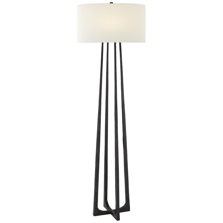 Scarlett Large Hand-Forged Floor Lamp-Visual Comfort-VISUAL-S 1513AI-L-Floor LampsAged Iron-2-France and Son